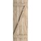 Ekena Millwork Rustic Three Board Spaced Board-n-Batten Riverwood Faux Wood Shutters w/Z-Board, 17 1/2W x 38H, PR SHUBSZ17X38RWPR - alternate 16